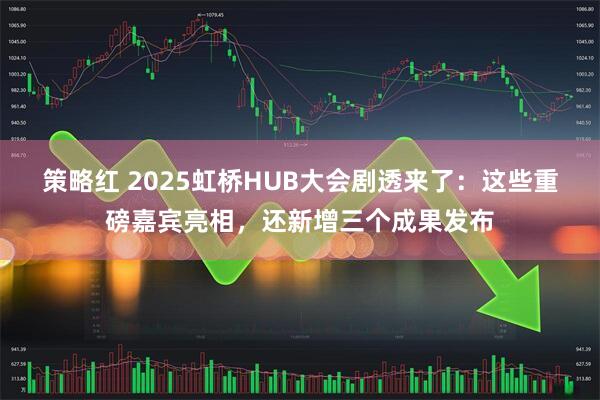 策略红 2025虹桥HUB大会剧透来了：这些重磅嘉宾亮相，还新增三个成果发布