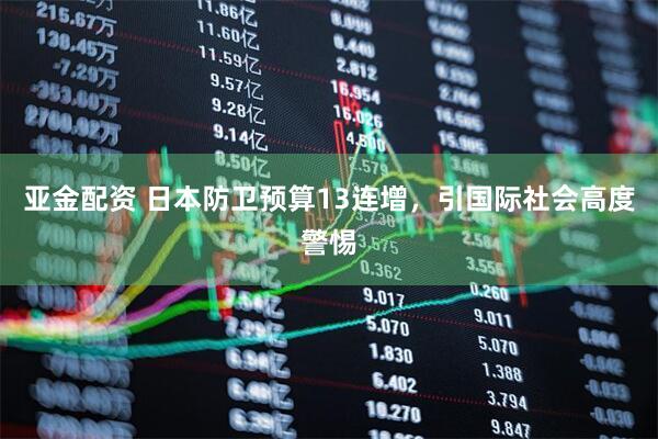 亚金配资 日本防卫预算13连增，引国际社会高度警惕