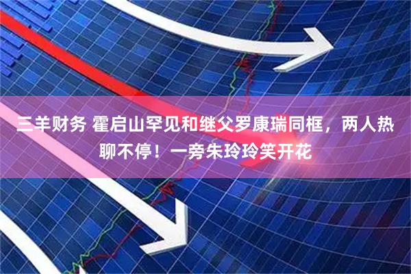 三羊财务 霍启山罕见和继父罗康瑞同框，两人热聊不停！一旁朱玲玲笑开花